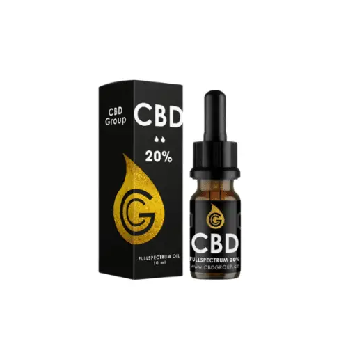 Bilden handlar om produkten CBD olja med 20% cbd